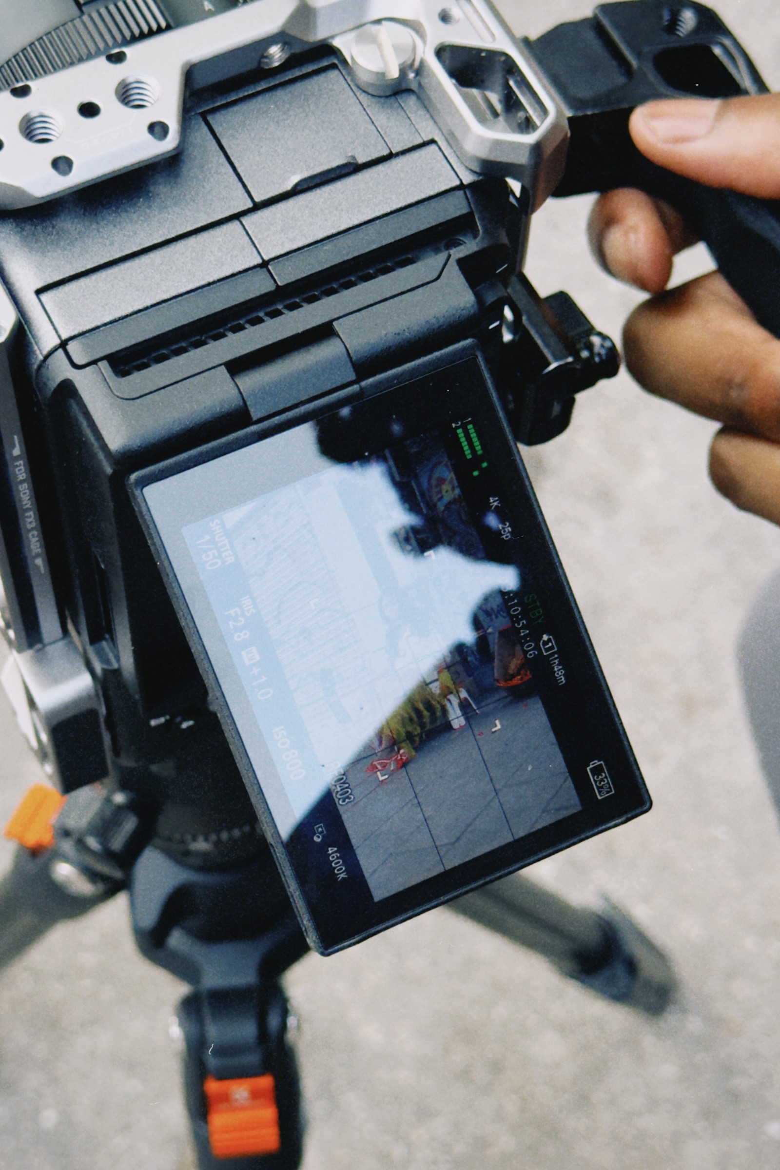 Camera used during production in Peckham