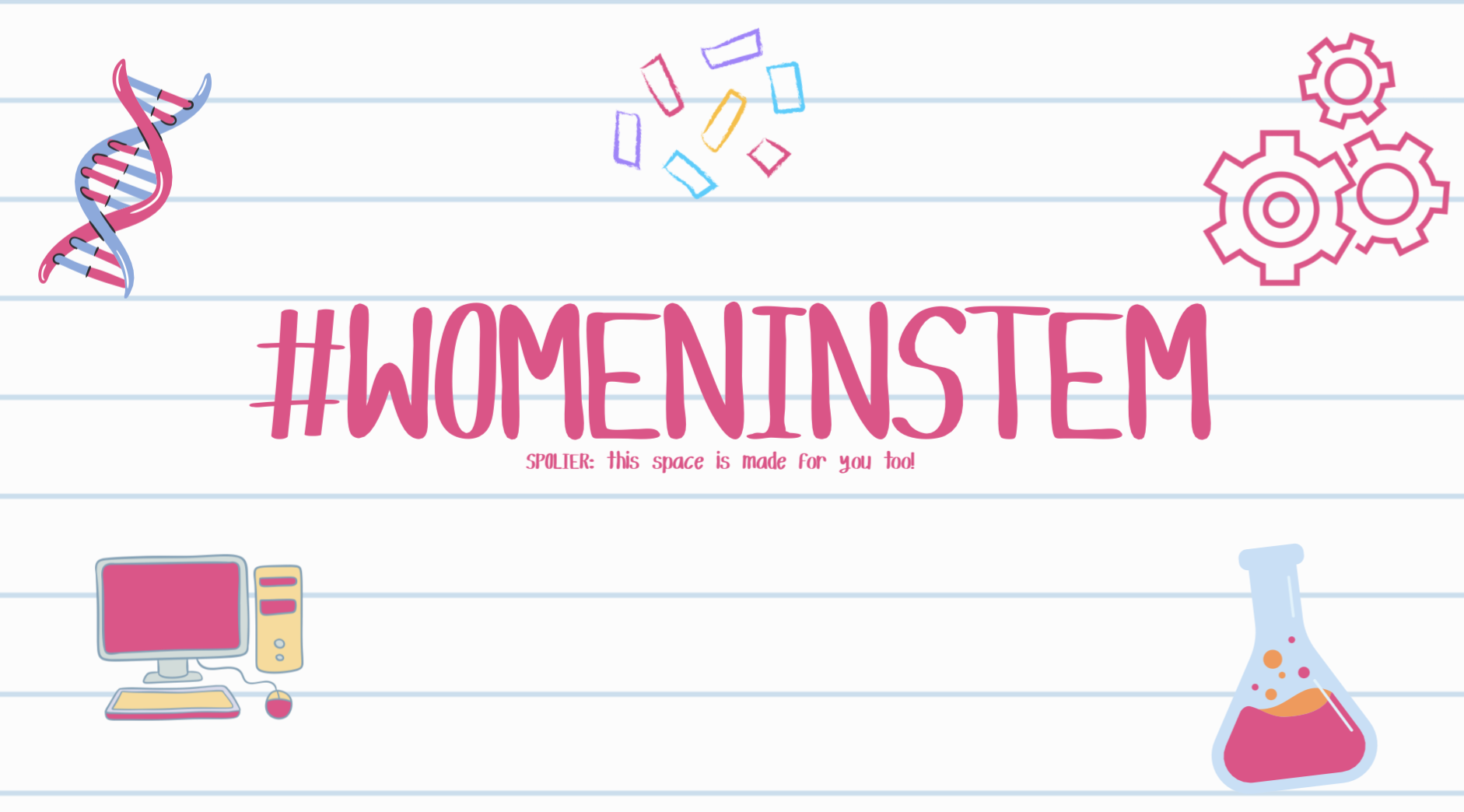 Women in STEM workshop graphic